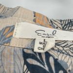 easel  #ET13859 Women's Floral Opaque Printed Collared Short Sleeves Shirt Size L Photo 6