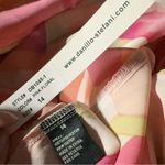 Danillo Boutique PINK FLORAL silky dress size 14 wave V Photo 5