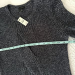 Talbots NWT  Woven Knit Sweater 100% Cotton Long Sleeve Navy Crew Pullover Small Photo 8