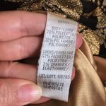 Theia Women’s Floral Gold Black Metallic Mesh Sleeveless Formal A Photo 11