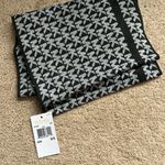 Michael Kors  Black and Gray Patterned Scarf Photo 0