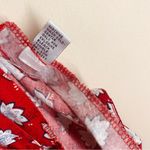 Cambridge Dry Goods Vintage Floral Button Back Midi Sundress Red sz 12 Cotton Photo 16