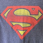 DC Comics Superman Heathered Blue Graphic Tee Shirt Size Medium Photo 2