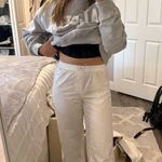 Aritzia TNA Cotton White Boxer Pants Photo 0