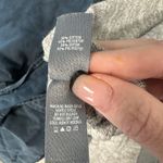 Aerie Lightweight Terry Cloth Long Sleeve Soft T-Shirt XS Gray Ties Pocket Photo 5