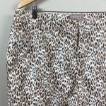Chico's  Jeans 3 Leopard Print Brown White Tapered Ankle Stretch Denim XL 16‎ Photo 1