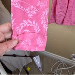 Vintage KIKO Womens Mandarin Linen Silk Button Down Pink Shirt Size Medium Photo 2