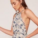 Reformation  floral halter cross back dress  NEW Photo 9