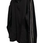 Spa by Chico's Women's Black Jacket Size 2 with White Piping Casual Size L Photo 4