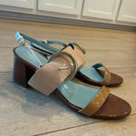 Frances Valentine Betty Patent Leather Heeled Sandal Size 9 Brown Photo 1