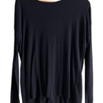Vince . Cashmere Blend Drop Shoulder Long Sleeve‎ Knit Top in Black, Size XS Photo 0