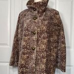 Talbots Leopard Print Swing Coat by Size 12 Photo 5