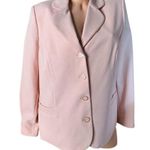 Alfred Dunner Womens Blush Pink Peach Pantsuit Blazer 14 & Pants 16P Short 31700 Photo 1