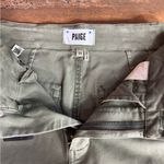Paige NWT  Carly Cargo Wide Leg Jeans in Vintage Ivy Green ~ Size 25 💛🍄 Photo 11