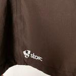 Stoic Nikwax Hooded Full Zip Jacket in Brown Blue Size Small Photo 7