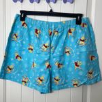 Disney women’s blue Winnie the Pooh snowflake pull on pajama lounge shorts XL Photo 2