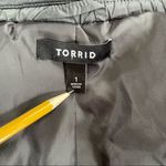 Torrid Dark Grey Puffer Jacket Removable Pink Faux Fur Collar 1 1X Photo 5