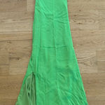 Something Navy  - Silky Essential Slip Dress in Green Photo 0
