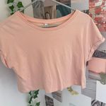 Divided Light Pink Cropped Tee Photo 0