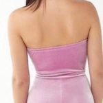Urban Outfitters Velvet Romper Pink Photo 3
