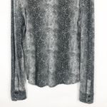 Adrienne Vittadini  Button Down Snake Print Top Size L Photo 7
