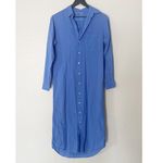 Frank & Eileen Frank &‎ Eileen Maxi Dress Rory 100% Cotton Long Sleeve Periwinkle Blue XS Photo 2
