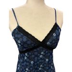 Rue 21 Floral Lace Trim Slip Dress Sz. Small Y2K Blue Cami Photo 1