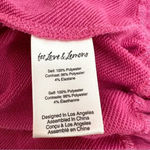 For Love & Lemons Ellie Cropped Sweatshirt Pink Hooded Size XS Photo 9