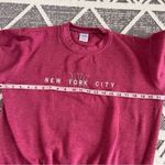 Vintage NYC‎ berry pink crewneck sweatshirt Photo 4