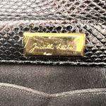 Vintage Judith Leiber exotic skin Karung snakeskin bag Black Photo 8