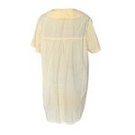 Vintage Embroidered Gingham Nightgown/Dress‎ Yellow Size XL Photo 2