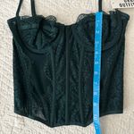 Urban Outfitters NWT Out From Under Modern Love Corset Dark Green Holly Photo 5