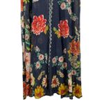 Johnny Was Mia Floral Border Long Dress Silk Blend Semi Sheer Size XS Photo 7
