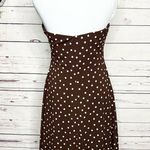B. Smart Brown & Cream Polka Dot Pinup Party Dress Size Medium 9/10 Photo 4