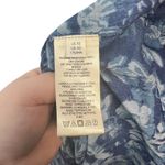 Free People Cool Meadow Printed Top Denim Combo Blue Floral Size XS Photo 13
