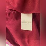 Kenar  purple red paisley 100% silk blouses size Large Flowy Photo 6