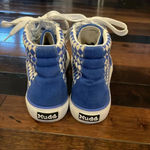 Mudd High Top Sneakers Blue White Check Poppy-07L Womens Size 10 Photo 4