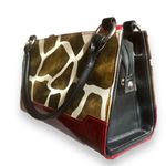Vintage NEW Miche Jayma Sarah Animal Print Shell & Bag Exotic Preppy Statement Black Photo 1