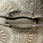 Bebe Pebble Texture Natalie Shopper Taupe with Tassels Photo 2