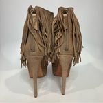 Schutz  tan fringe leather‎ platform heels women’s size U.S. 7 party western Photo 3