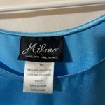 Milano Sky Blue Satin Top Size 12 Photo 2