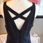 EXPRESS  Black V-Neck Criss Cross Sleeveless Mini Dress Size Large Photo 5