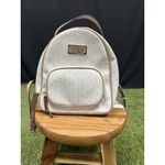Guess  Faux Leather‎ Mini Backpack Brown And Cream Barely Used Photo 3