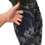 Breeze ever Elegant Black Patterned Wide Leg Pants Photo 5