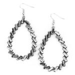 Paparazzi Striking Resplendence Silver Earrings (291) Photo 1