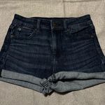 American Eagle Outfitters Super Hi Rise Shortie Blue Jean Shorts Photo 0