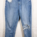 American Eagle American‎ Eagle Light Wash Distressed Highest Rise Mom Jeans Photo 0