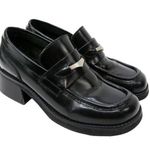 MIA Vintage Y2K Black Chunky Heeled Loafers Photo 0