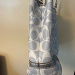 Coach F18921 Signature Heritage Satchel Bag blue/silver Photo 6