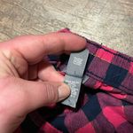 Aerie Woman’s Pink & Black Plaid Pajama Drawstring Shorts Size Small Photo 3